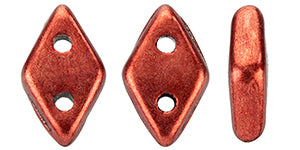 Saturated Metallic Merlot CzechMates Diamond Beads - 6.5 x 4mm