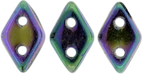 Iris Purple CzechMates Diamond Beads - 6.5 x 4mm