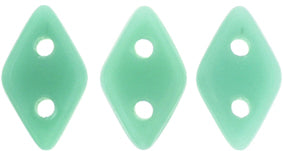 Turquoise CzechMates Diamond Beads - 6.5 x 4mm