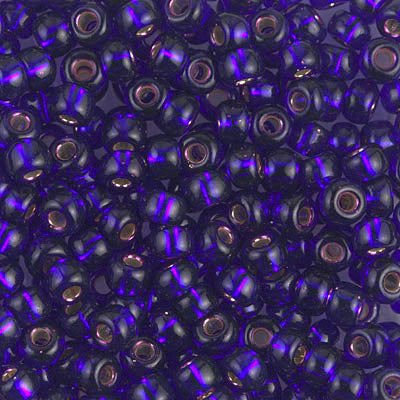 Silver-Lined Violet Miyuki Seed Beads 6/0
