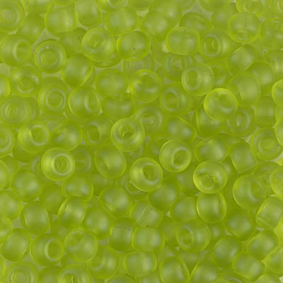 Matte Transparent Chartreuse Miyuki Seed Beads 6/0