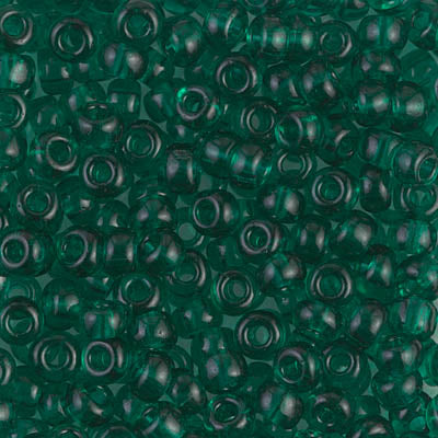 Transparent Emerald Miyuki Seed Beads 6/0