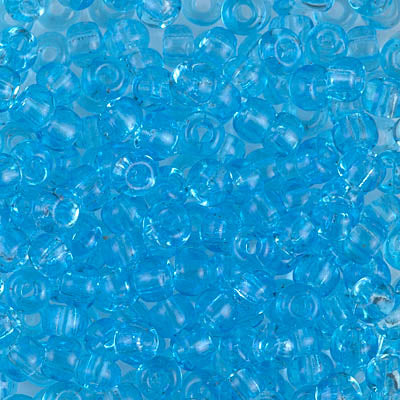 Transparent Aqua Miyuki Seed Beads 6/0