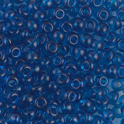 Transparent Capri Blue Miyuki Seed Beads 6/0