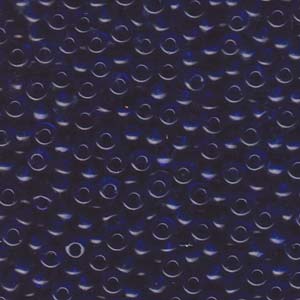 Transparent Cobalt Miyuki Seed Beads 6/0