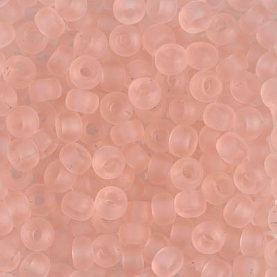 Matte Transparent Pale Pink Miyuki Seed Beads 6/0