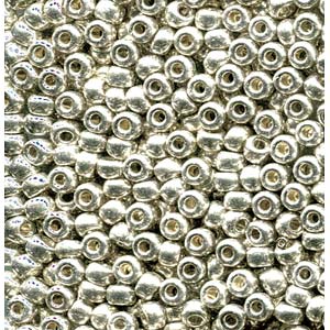 Galvanized Sterling Silver Miyuki Seed Beads 6/0