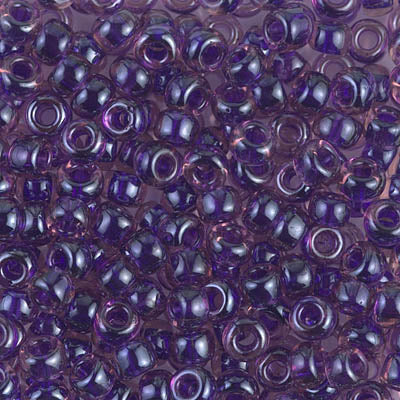 Dark Violet Lined Amy Miyuki Seed Beads 6/0