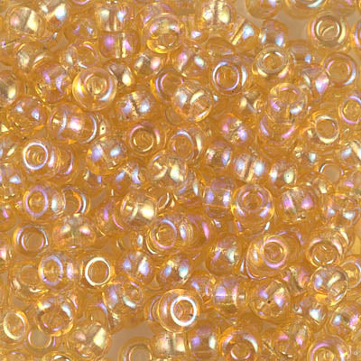 Transparent Light Topaz AB Miyuki Seed Beads 6/0