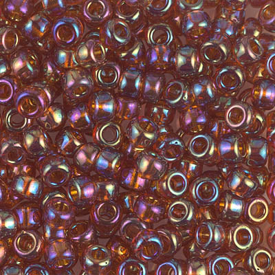 Transparent Dark Topaz AB Miyuki Seed Beads 6/0