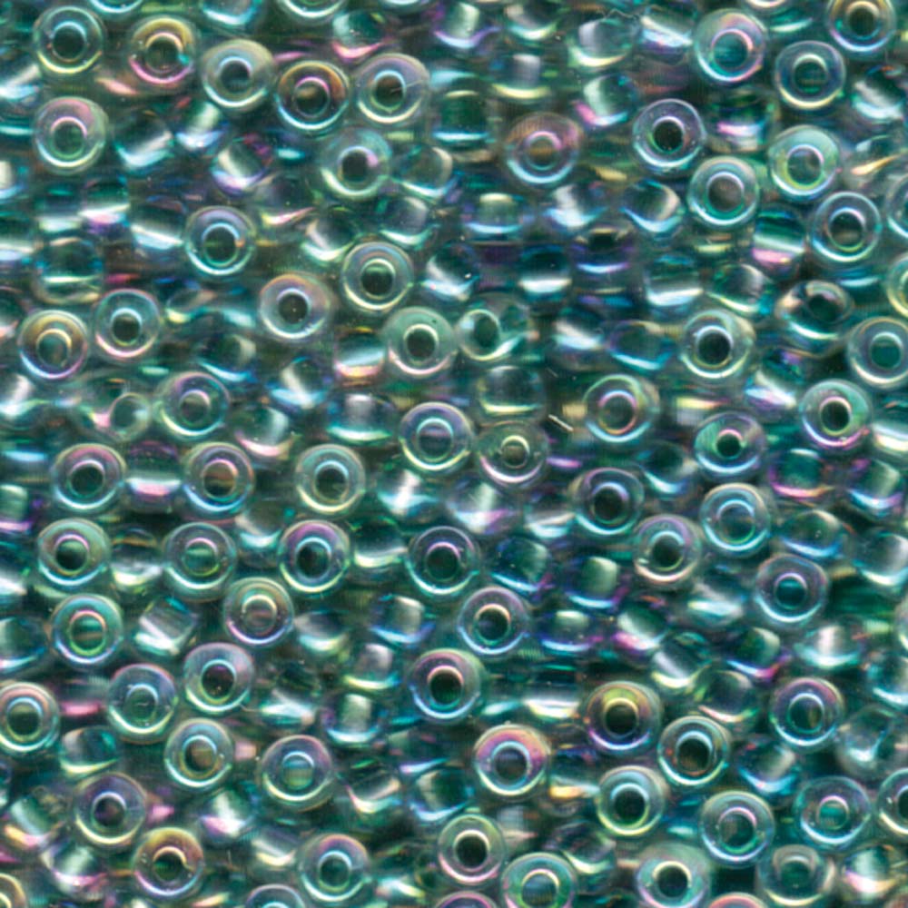 Sea Foam Lined Crystal AB Miyuki Seed Beads 6/0