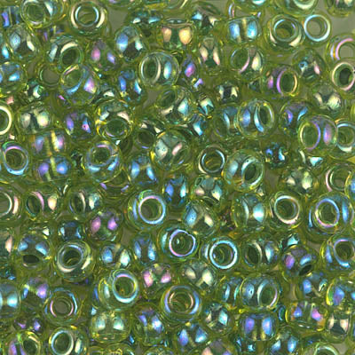 Green Lined Chartreuse Miyuki Seed Beads 6/0