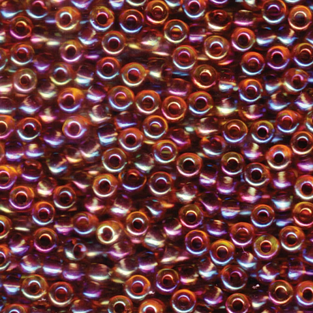 Berry Lined Light Topaz AB Miyuki Seed Beads 6/0