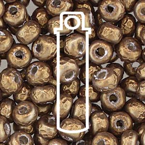 Baroque Pearl Antique Brass Miyuki Seed Beads 5/0