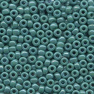 Opaque Turquoise Green AB Miyuki Seed Beads 6/0