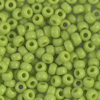 Opaque Chartreuse Miyuki Seed Beads 6/0