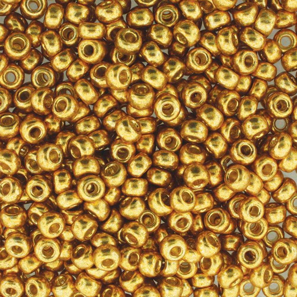 Duracoat Galvanized Gold Miyuki Seed Beads 6/0