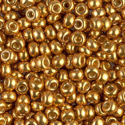 Duracoat Galvanized Yellow Gold Miyuki Seed Beads 6/0