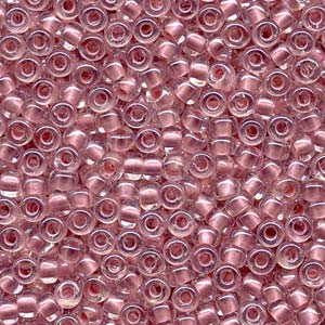 Inside Dyed Pearlize Pink Miyuki Seed Beads 6/0