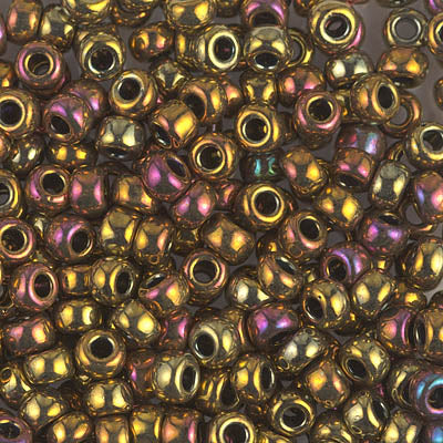 Metallic Gold Iris Miyuki Seed Beads 6/0