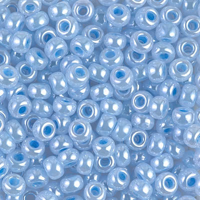 Sky Blue Ceylon Miyuki Seed Beads 6/0