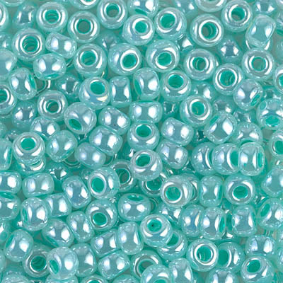 Aqua Green Ceylon Miyuki Seed Beads 6/0