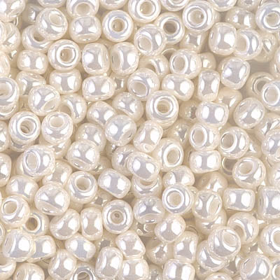 Antique Ivory Pearl Ceylon Miyuki Seed Beads 6/0