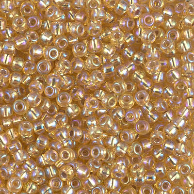 Silver-Lined Gold AB Miyuki Seed Beads 8/0