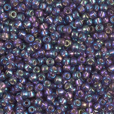 Silver-Lined Amethyst AB Miyuki Seed Beads 8/0