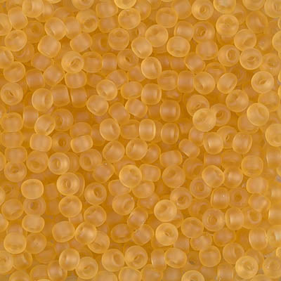 Matte Transparent Light Topaz Miyuki Seed Beads 8/0