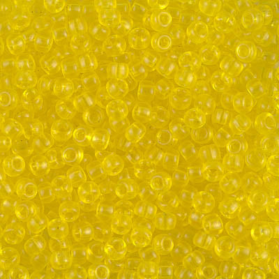 Transparent Yellow Miyuki Seed Beads 8/0
