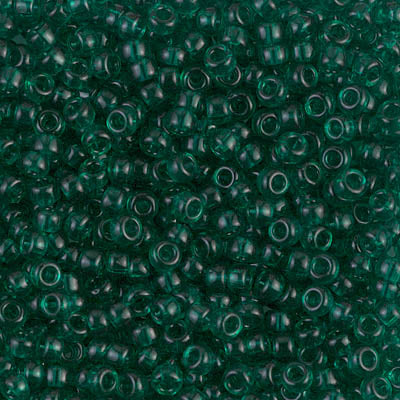Transparent Emerald Miyuki Seed Beads 8/0