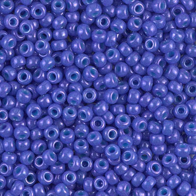Dyed Opaque Bright Purple Miyuki Seed Beads 8/0