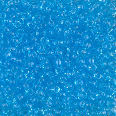 Transparent Aqua Miyuki Seed Beads 8/0