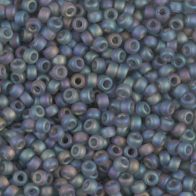 Matte Transparent Grey AB Miyuki Seed Beads 8/0