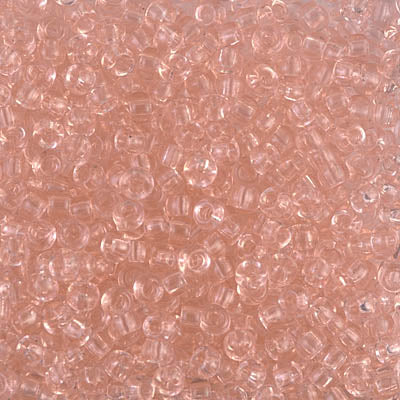 Transparent Light Tea Rose Miyuki Seed Beads 8/0
