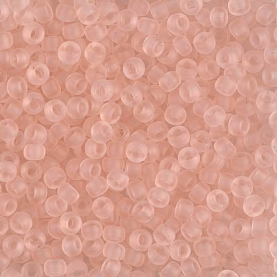 Matte Transparent Light Tea Rose Miyuki Seed Beads 8/0