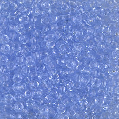 Transparent Light Cornflower Blue Miyuki Seed Beads 8/0