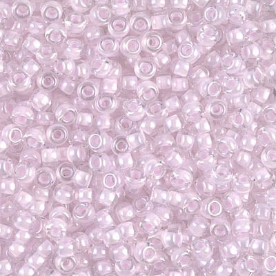 Pink Lined Crystal Miyuki Seed Beads 8/0
