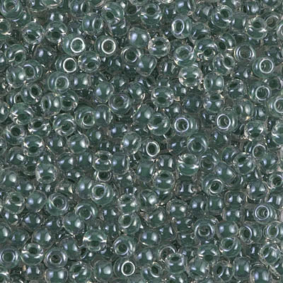 Forest Green Lined Crystal Miyuki Seed Beads 8/0