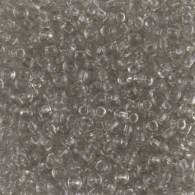 Transparent Taupe Miyuki Seed Beads 8/0