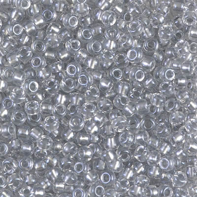 Sparkling Pewter Lined Crystal Miyuki Seed Beads 8/0