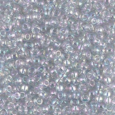 Transparent Light Blue AB Miyuki Seed Beads 8/0