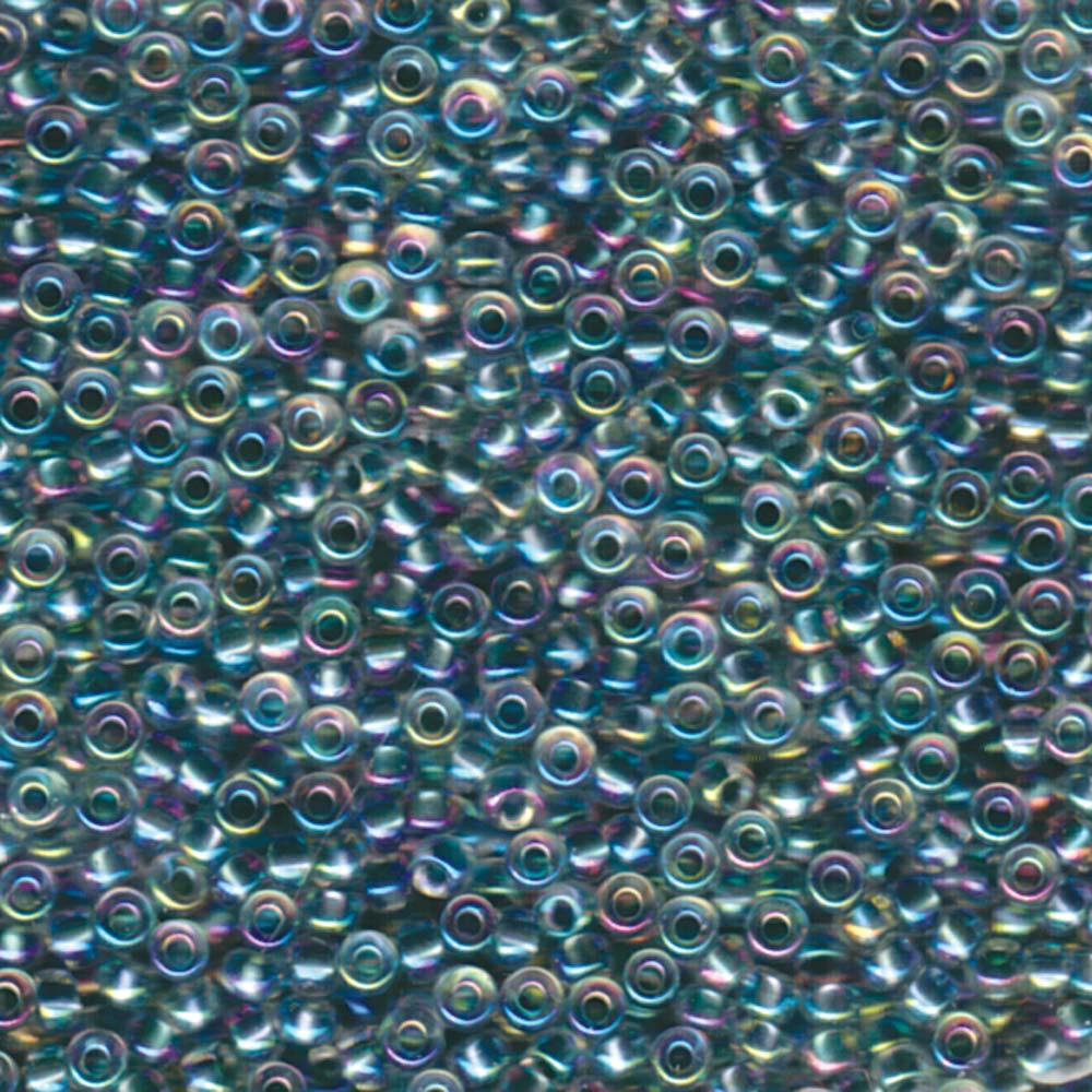 Sea Foam Lined Crystal AB Miyuki Seed Beads 8/0