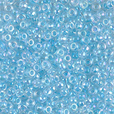 Glacier Blue Lined Crystal Miyuki Seed Beads 8/0