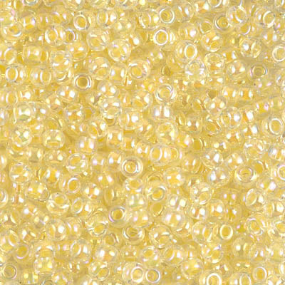 Light Yellow Crystal AB Miyuki Seed Beads 8/0