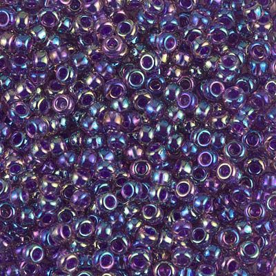 Purple Lined Amethyst AB Miyuki Seed Beads 8/0