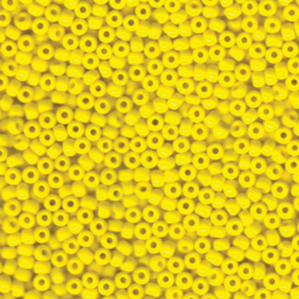Opaque Yellow Miyuki Seed Beads 8/0