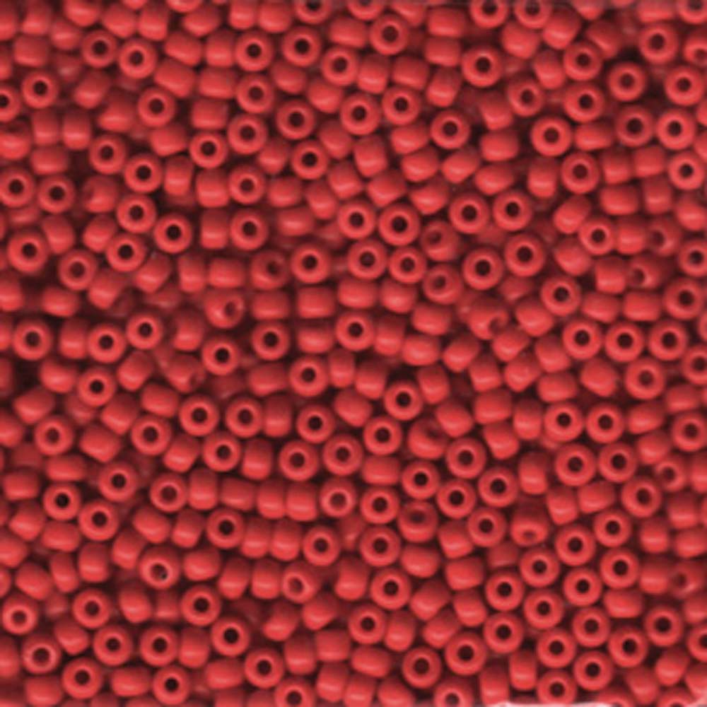Opaque Red Miyuki Seed Beads 8/0