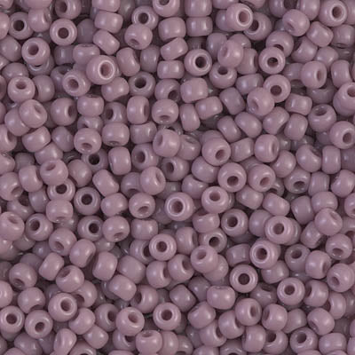 Opaque Mauve Miyuki Seed Beads 8/0